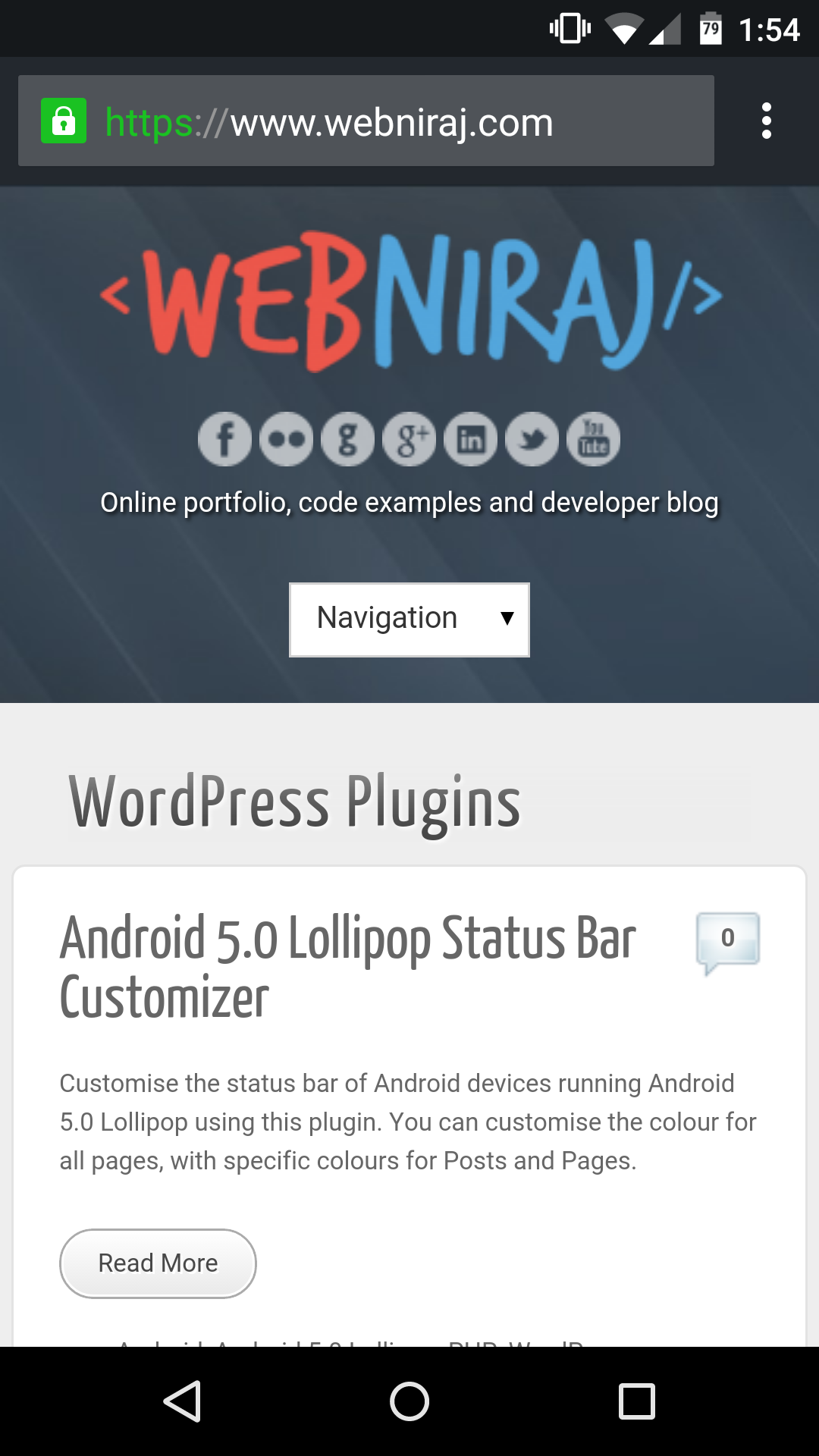 Status Bar using #23282E
