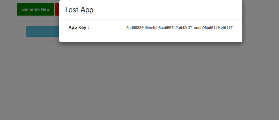 View App Key