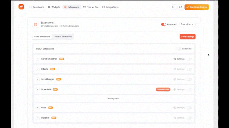 **Powerful Dashboard** Organize, manage, and monitor all your animations in one sleek and easy-to-use dashboard.