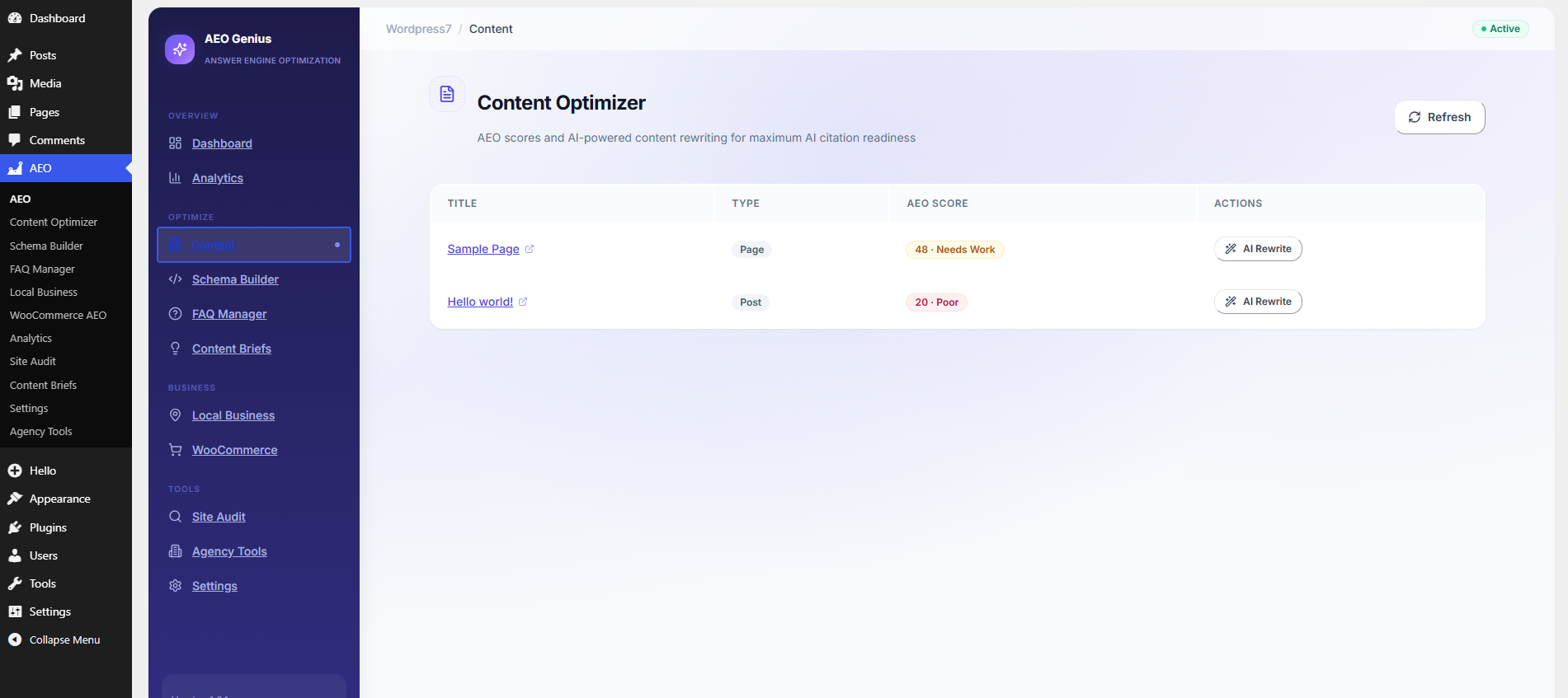 Schema Builder — visual JSON-LD editor with 40+ Schema.org types and live preview
