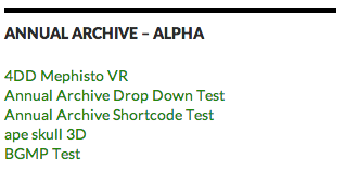 Sidebar Widget - Alpha Archives