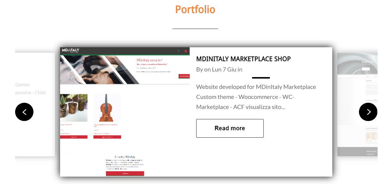 Carousel Portfolio