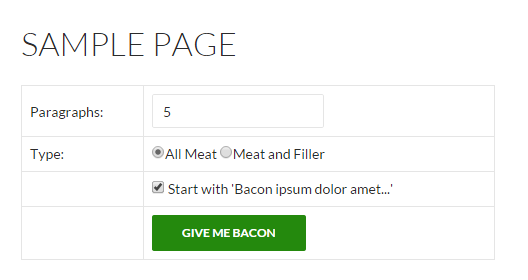 Sample form