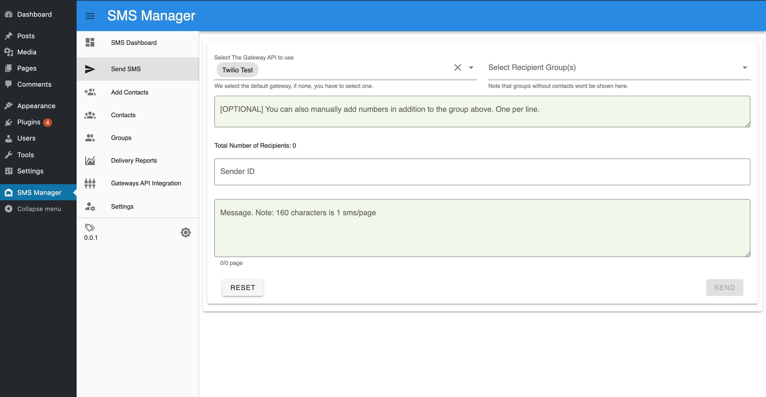 Add contacts.