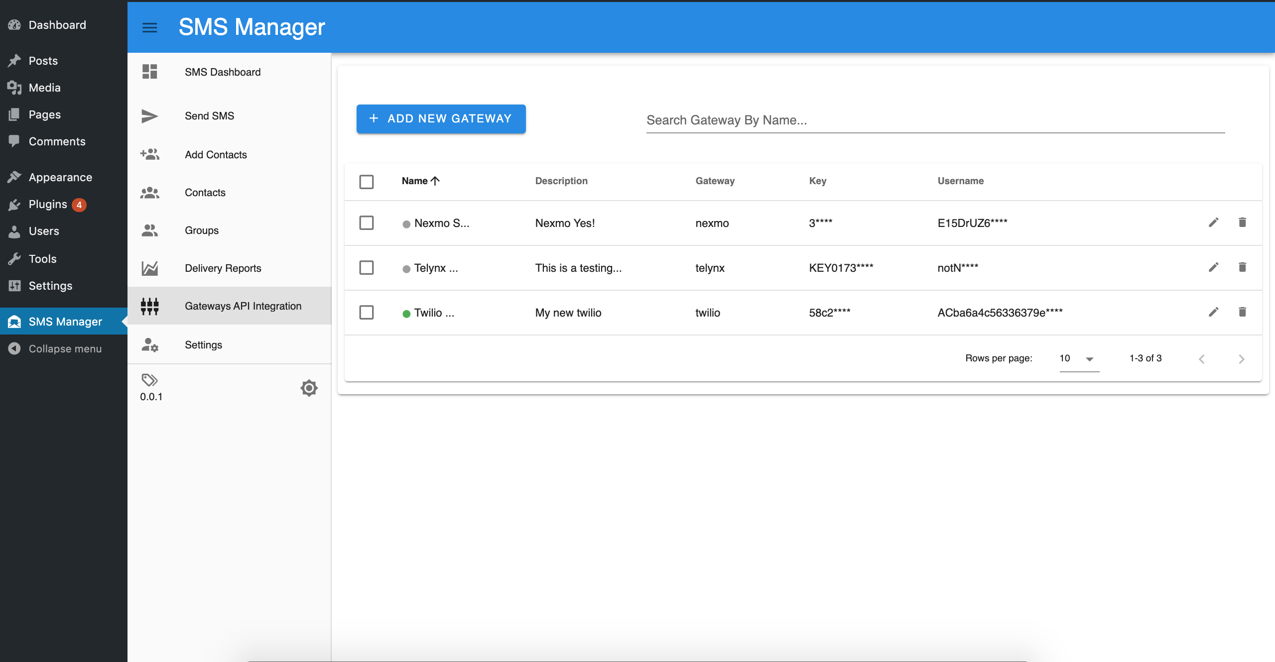 Settings page where you can change the color themes of the entire app.