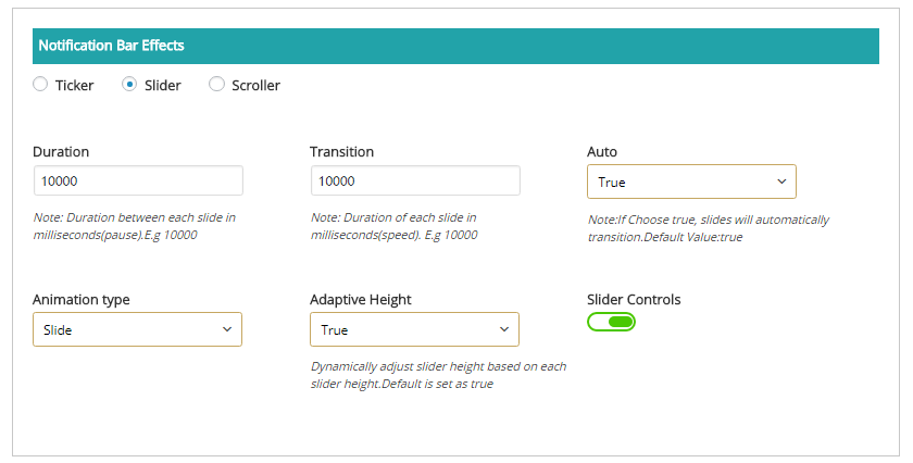 Screenshot 6 - Static Text With Call to action button Settings