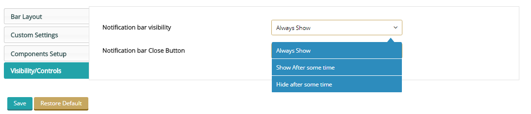 Screenshot 14 - Notification Bar Effects : Slider Settings