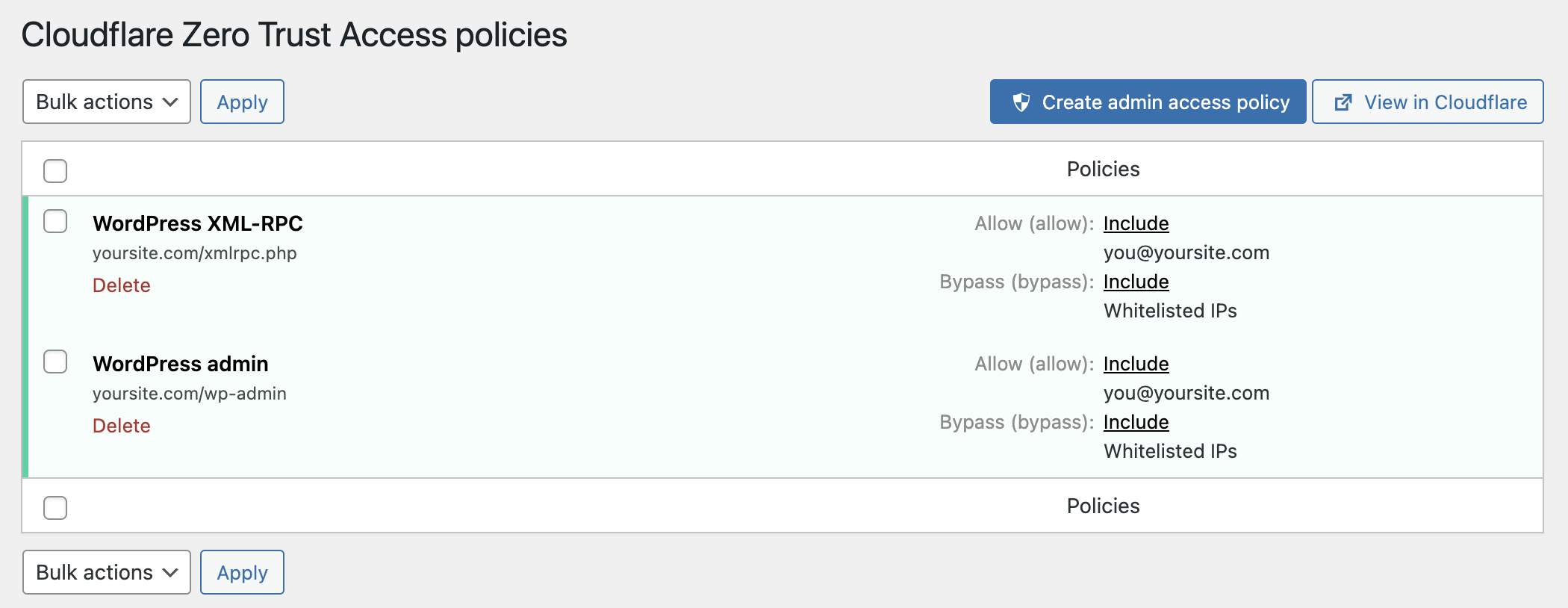 Control Cloudflare zone settings (Network options shown here).