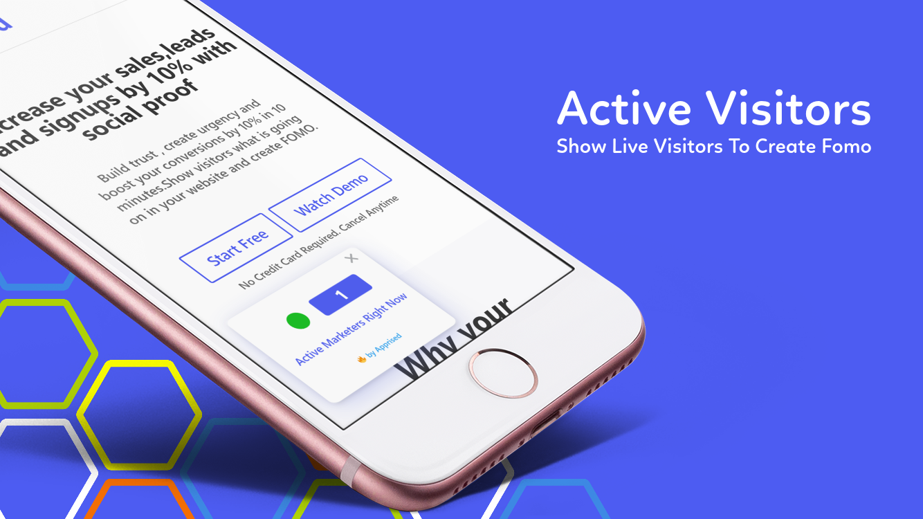 Live visitor notification in action.