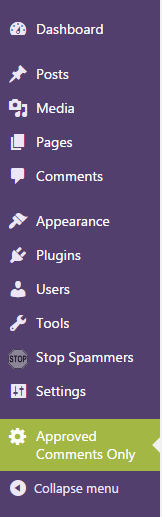 Approved Comments Only Admin menu added.