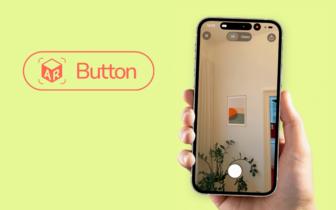 Wall Panel in AR — a wall-mounted panel placed at true scale on a real wall