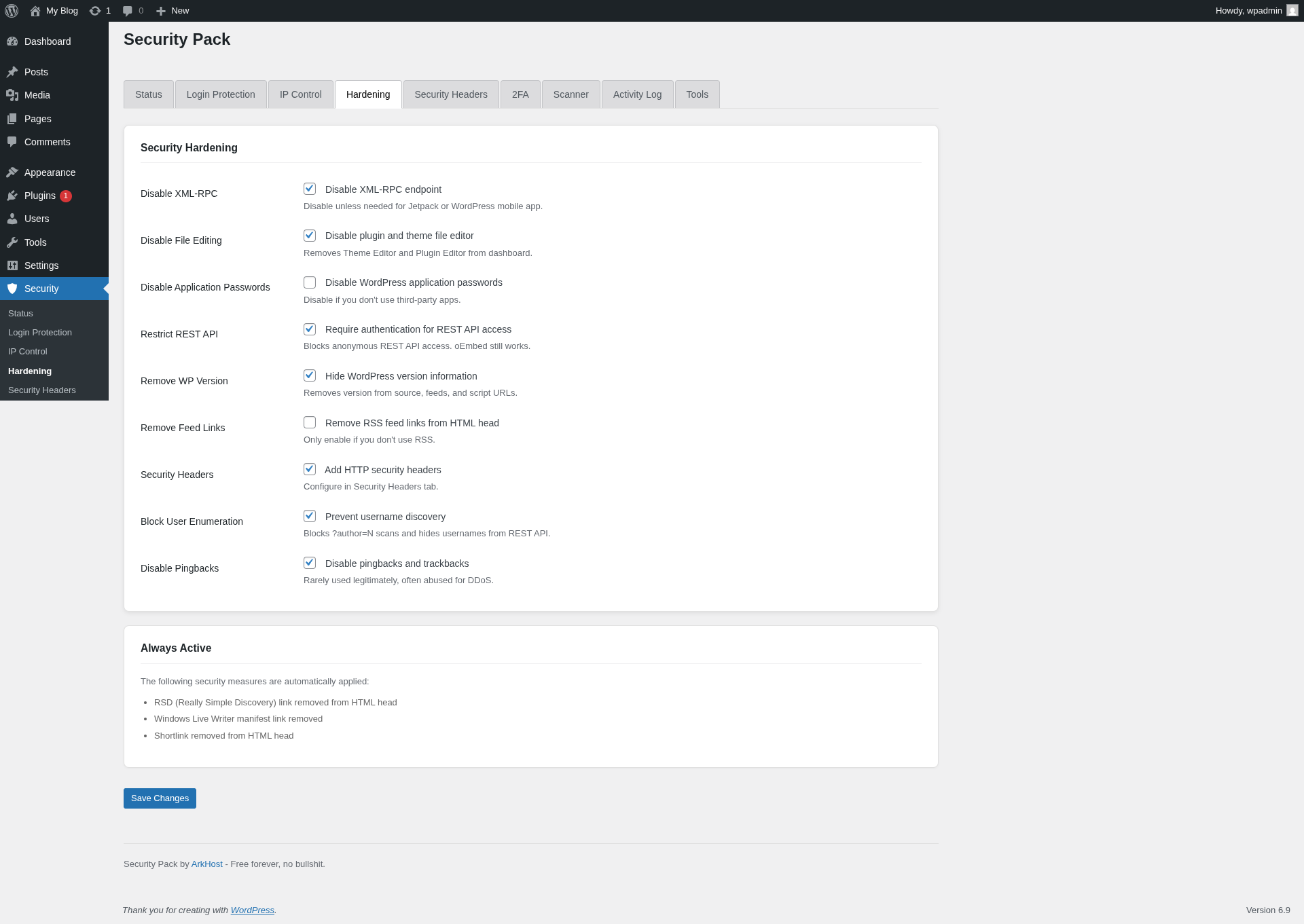 Two-factor authentication setup