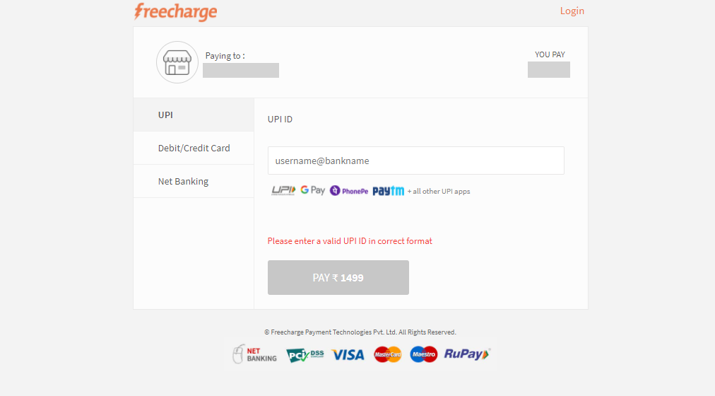 Payment Page