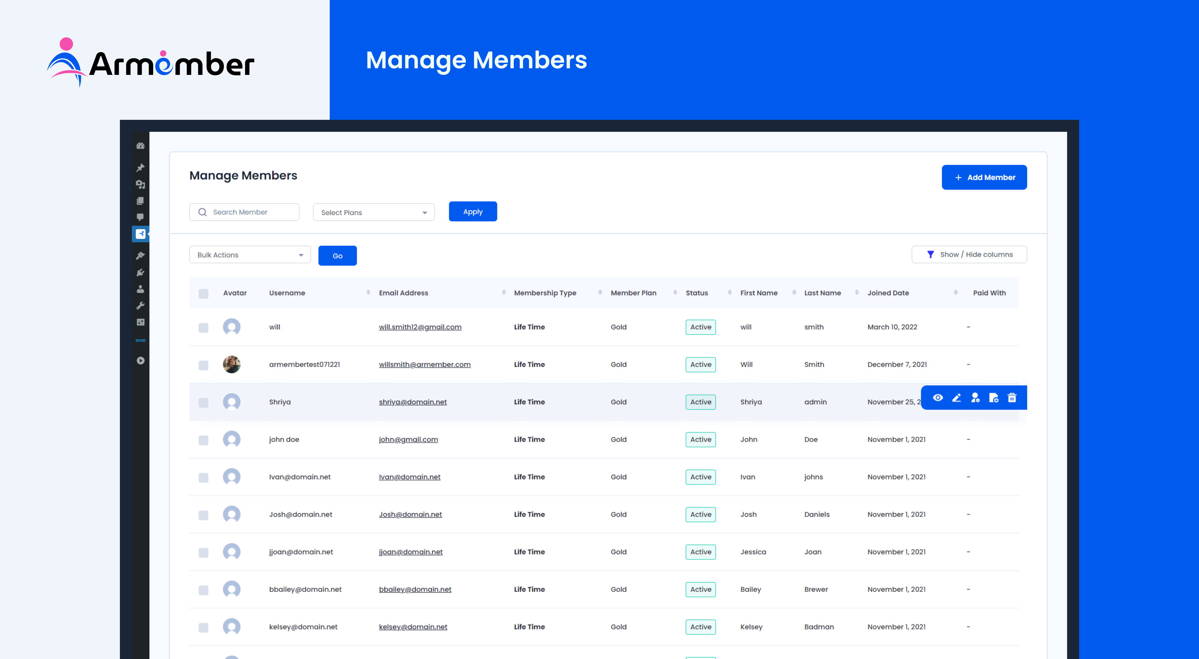 General Settings of plugin