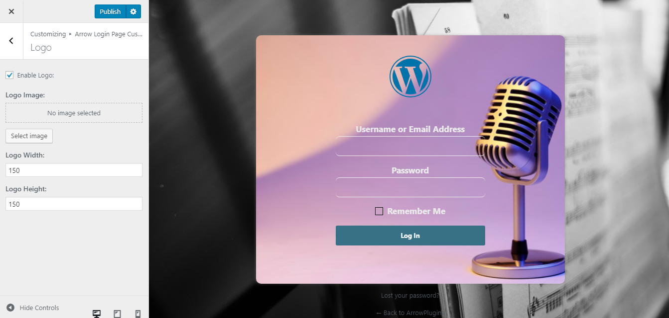 Custom Login page Example # 3