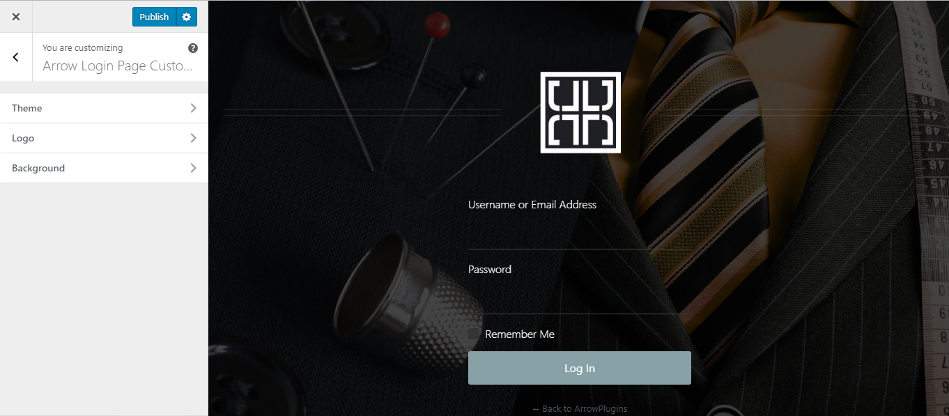 Custom Login page Example # 4