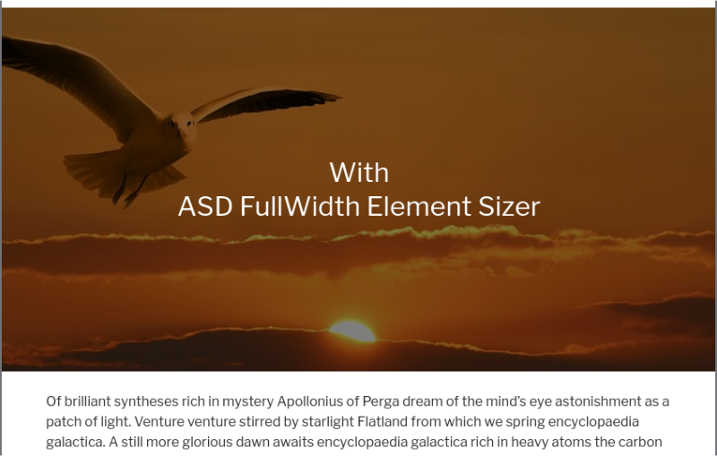 With ASD Fullwidth Element Sizer