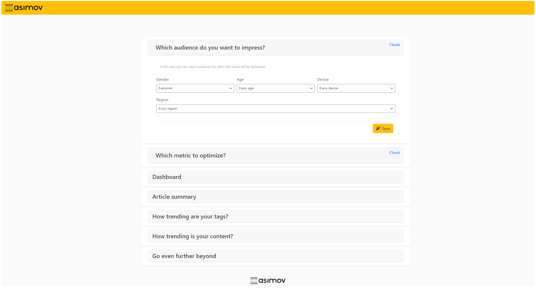 Audience targeting