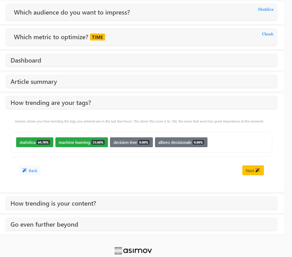 AI enhanced advices and information