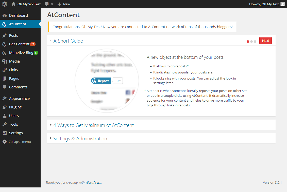 A short guide shows you advantages of using AtContent plugin.