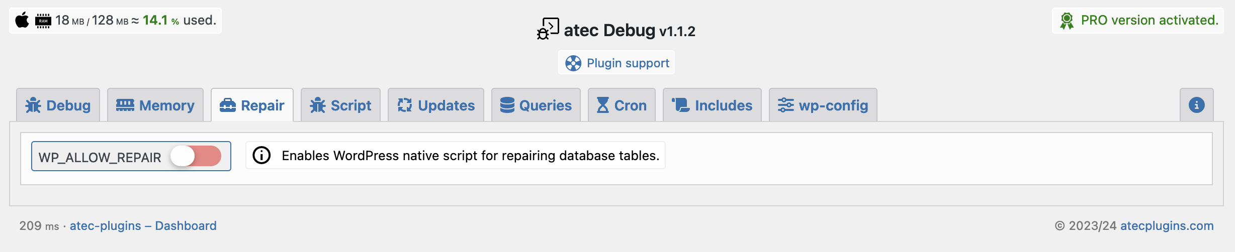WP_ALLOW_REPAIR