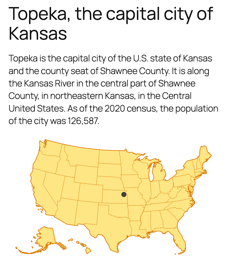 Viewing a responsive interactive map embedded on a WordPress page