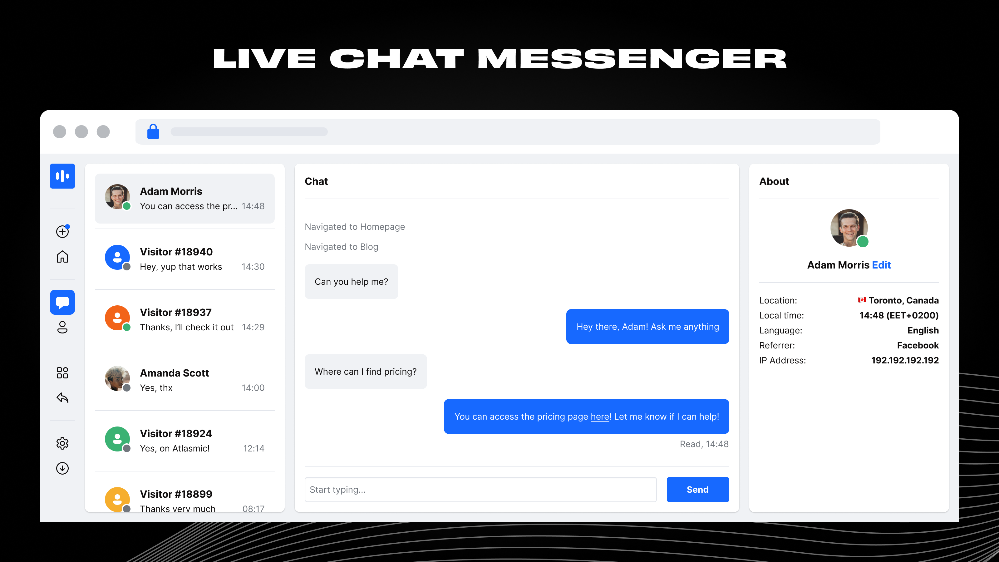 Live chat messenger