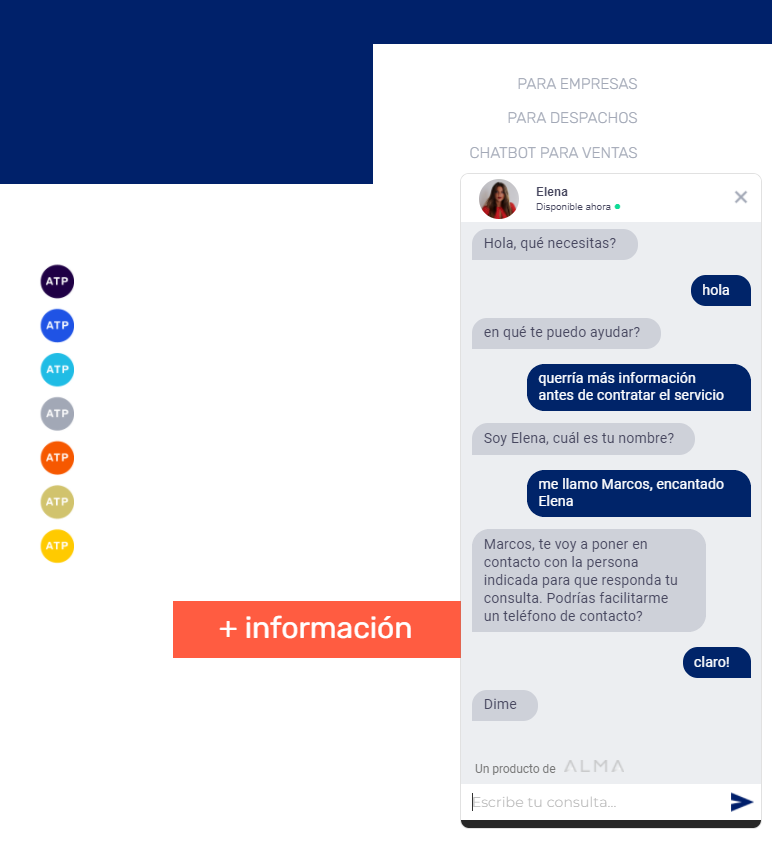 Previsualización ChatBot desde móvil