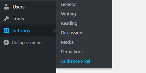 Settings Option.