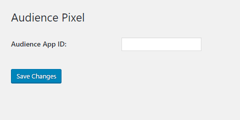 Pixel APP ID Settings.