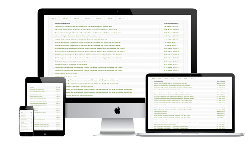 Mobile & Tablet Responsive ASX Announcements