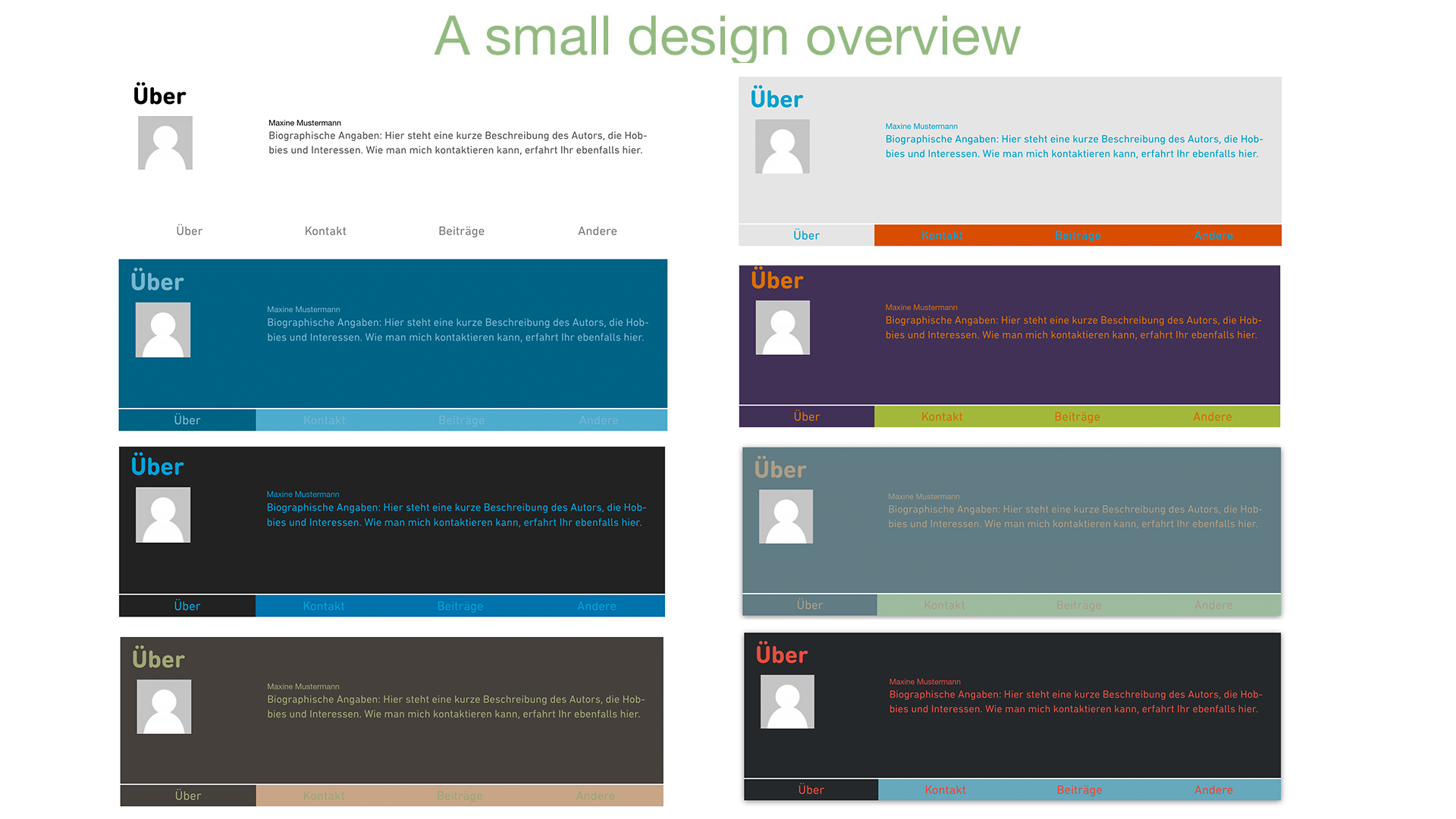 A small Design overview
