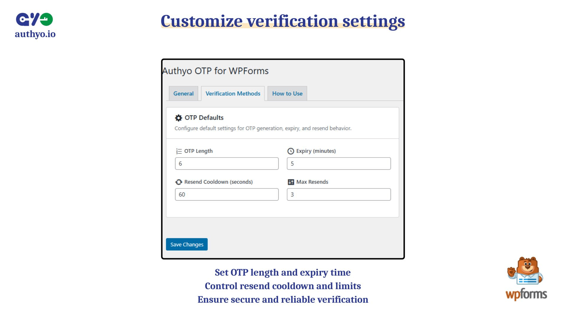 Plugin OTP method setup screen