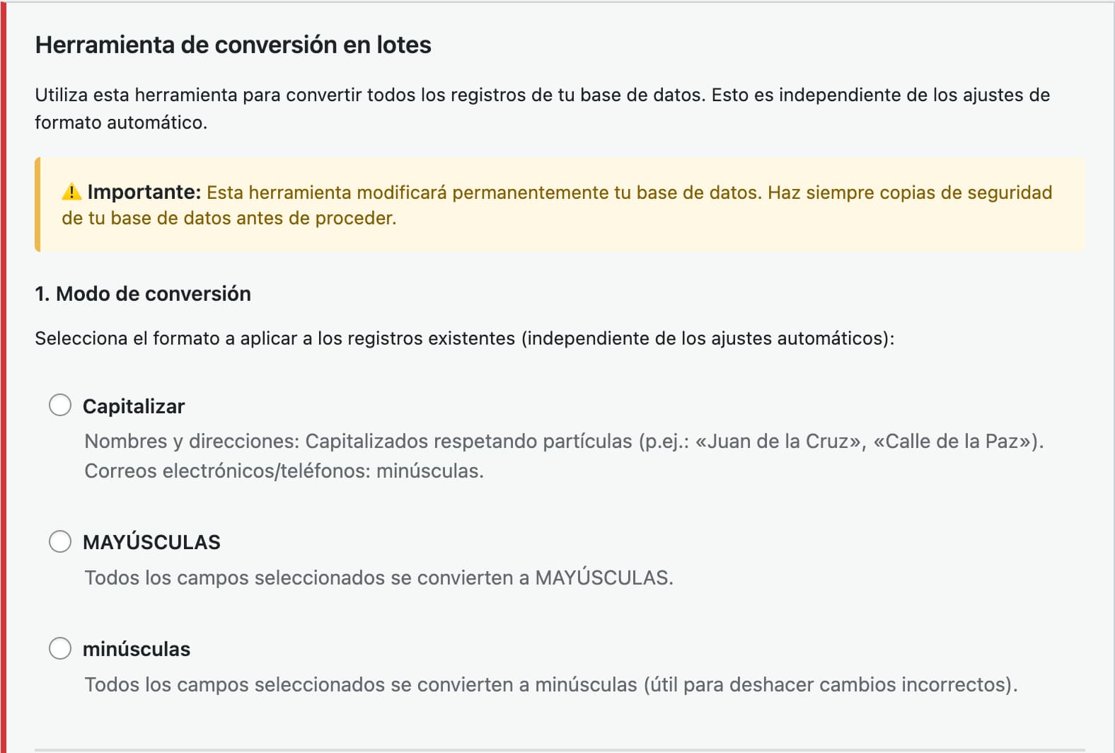 Successfully executed changes with detailed breakdown