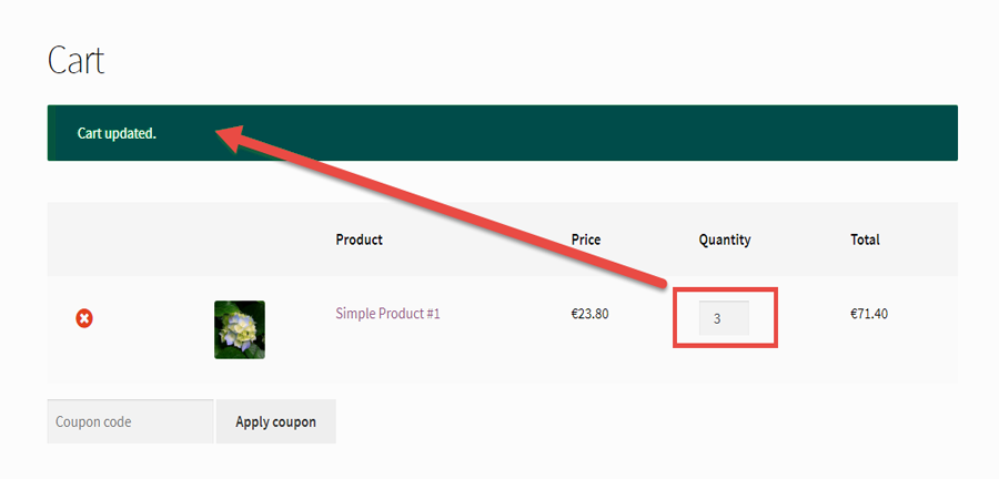 Auto Cart Update On Quantity Change On Cart Page Without "Update Cart" Button.
