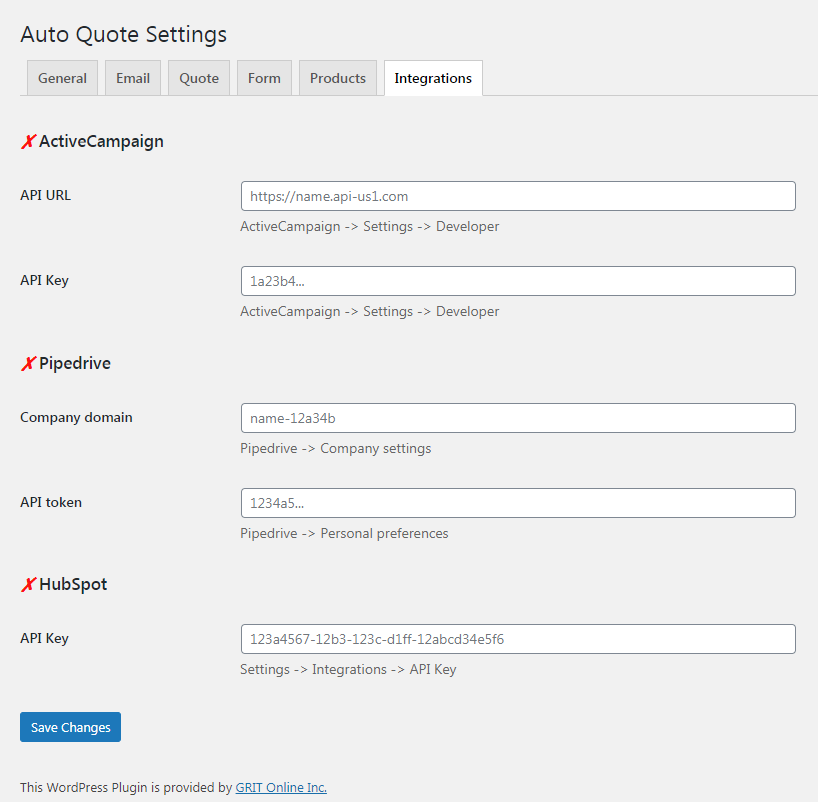 Integrations