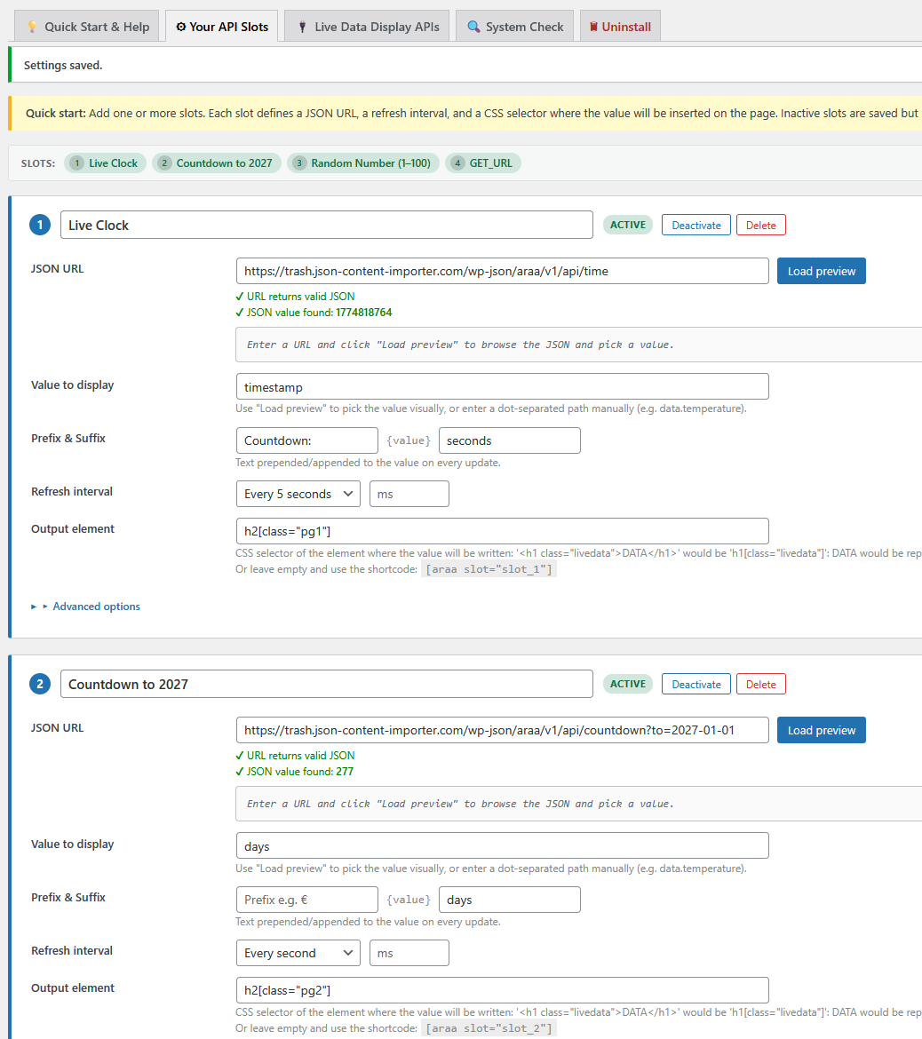 Gutenberg block in the editor