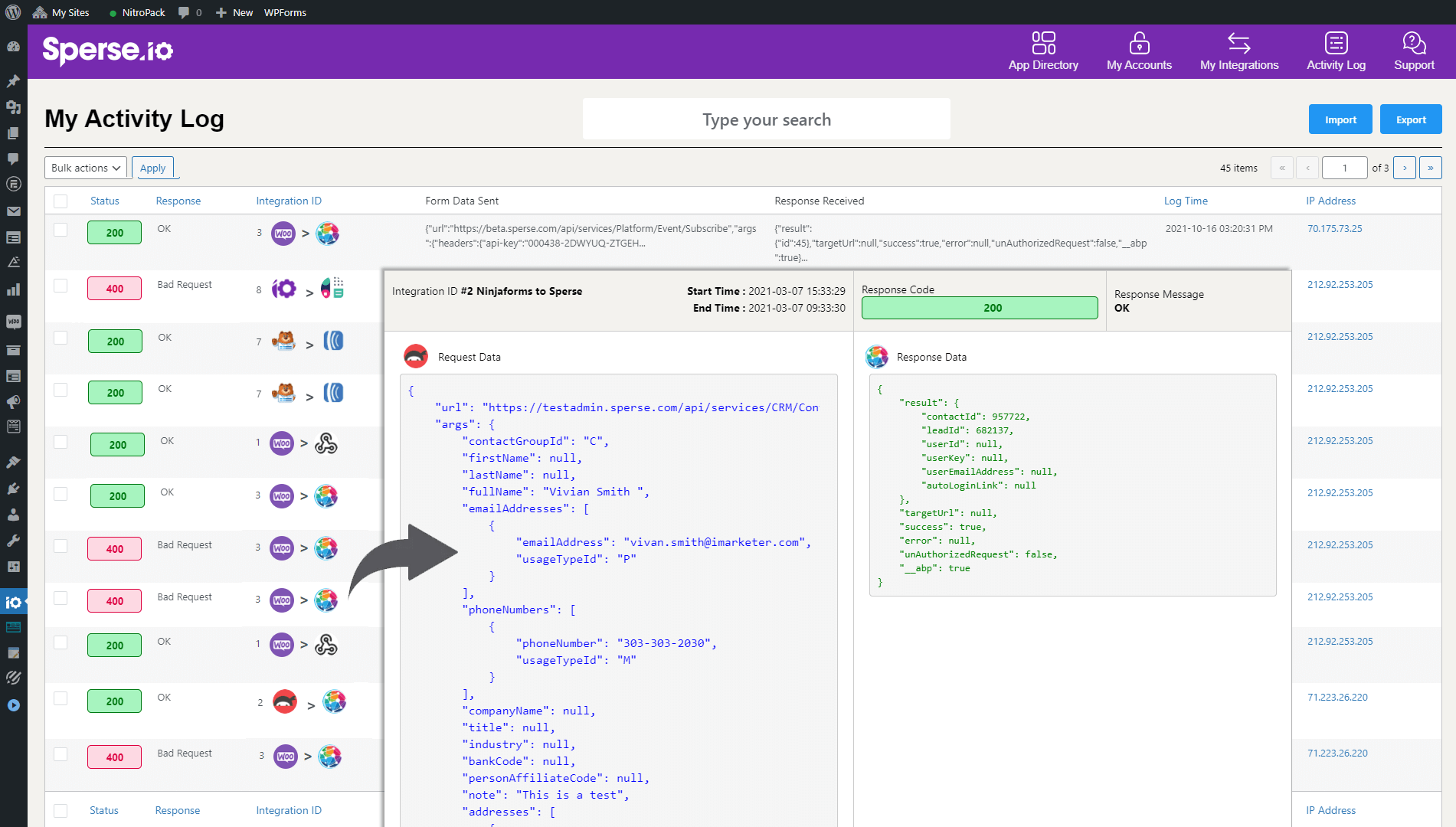 Activity Log Monitoring