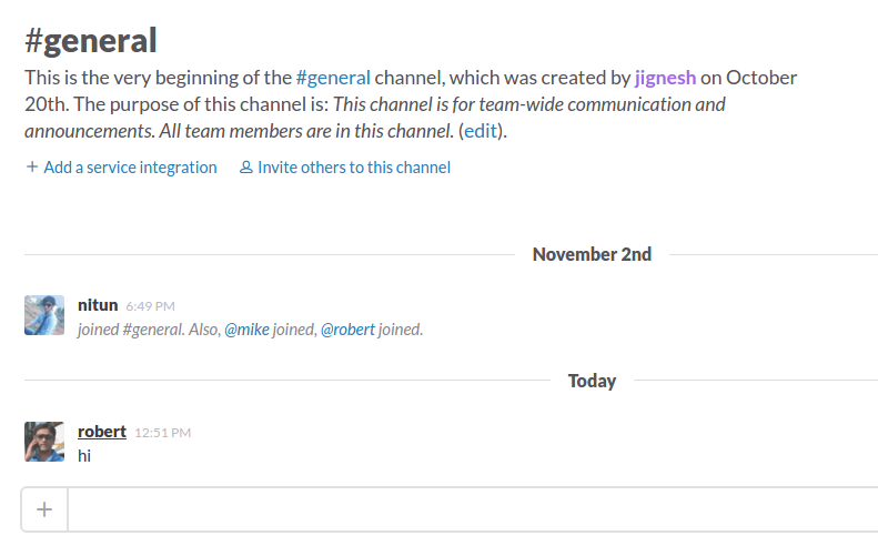 User added to slack team