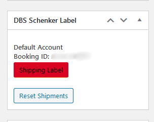 Configuration - DBS Shipper Address.