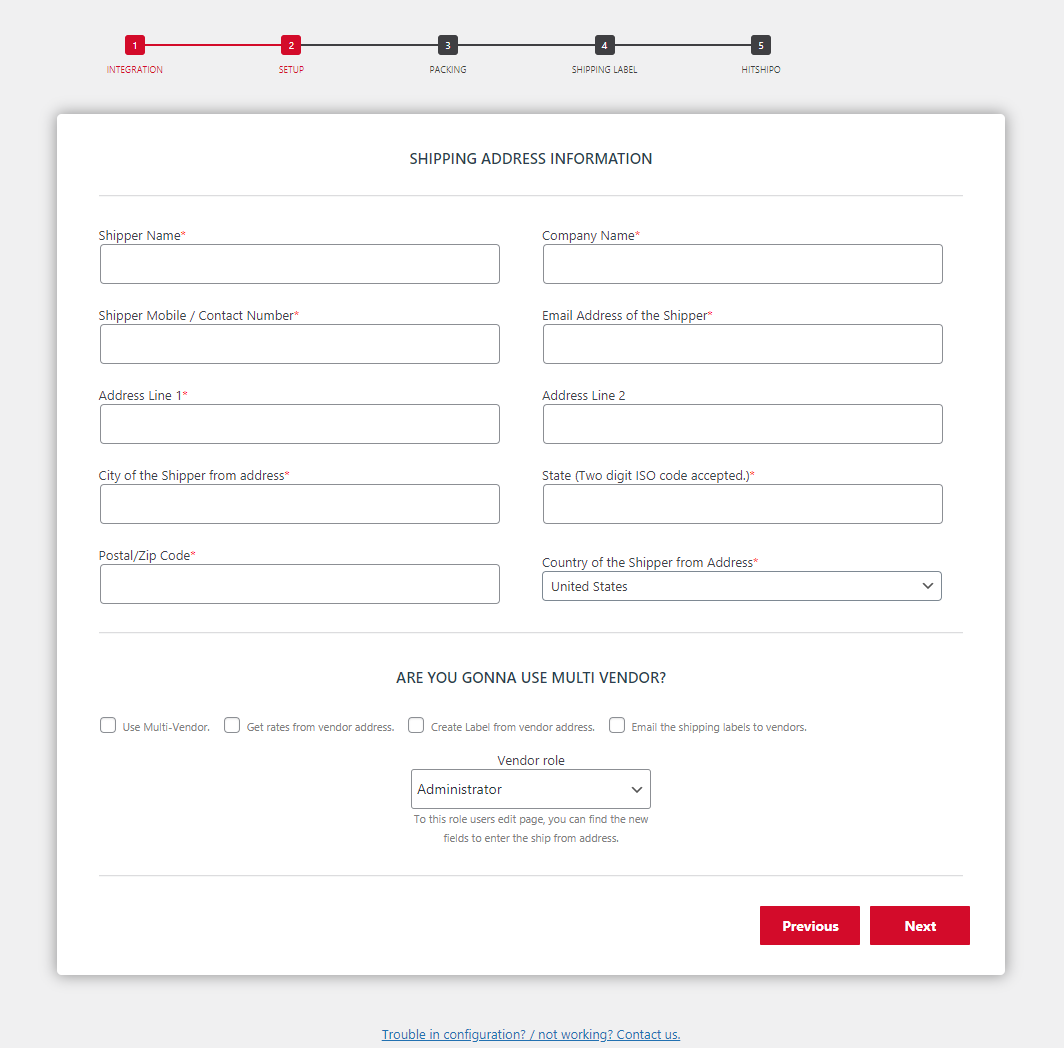 DPD Account integration settings.