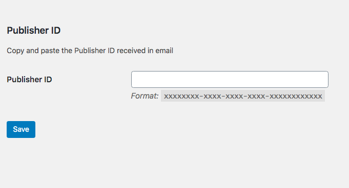 After requesting access, we send you a unique Publisher ID. Insert it into this field on the plugin dashboard in WordPress to enable Automated Text Links on your site.