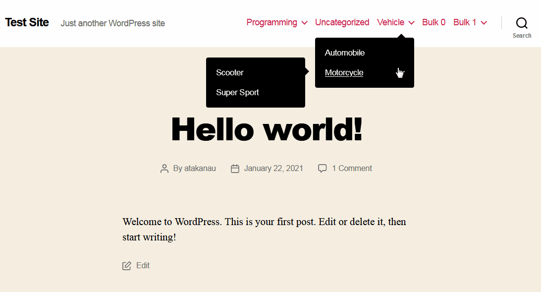 Twenty Twenty-Two 1.2 on WordPress 6.0.1