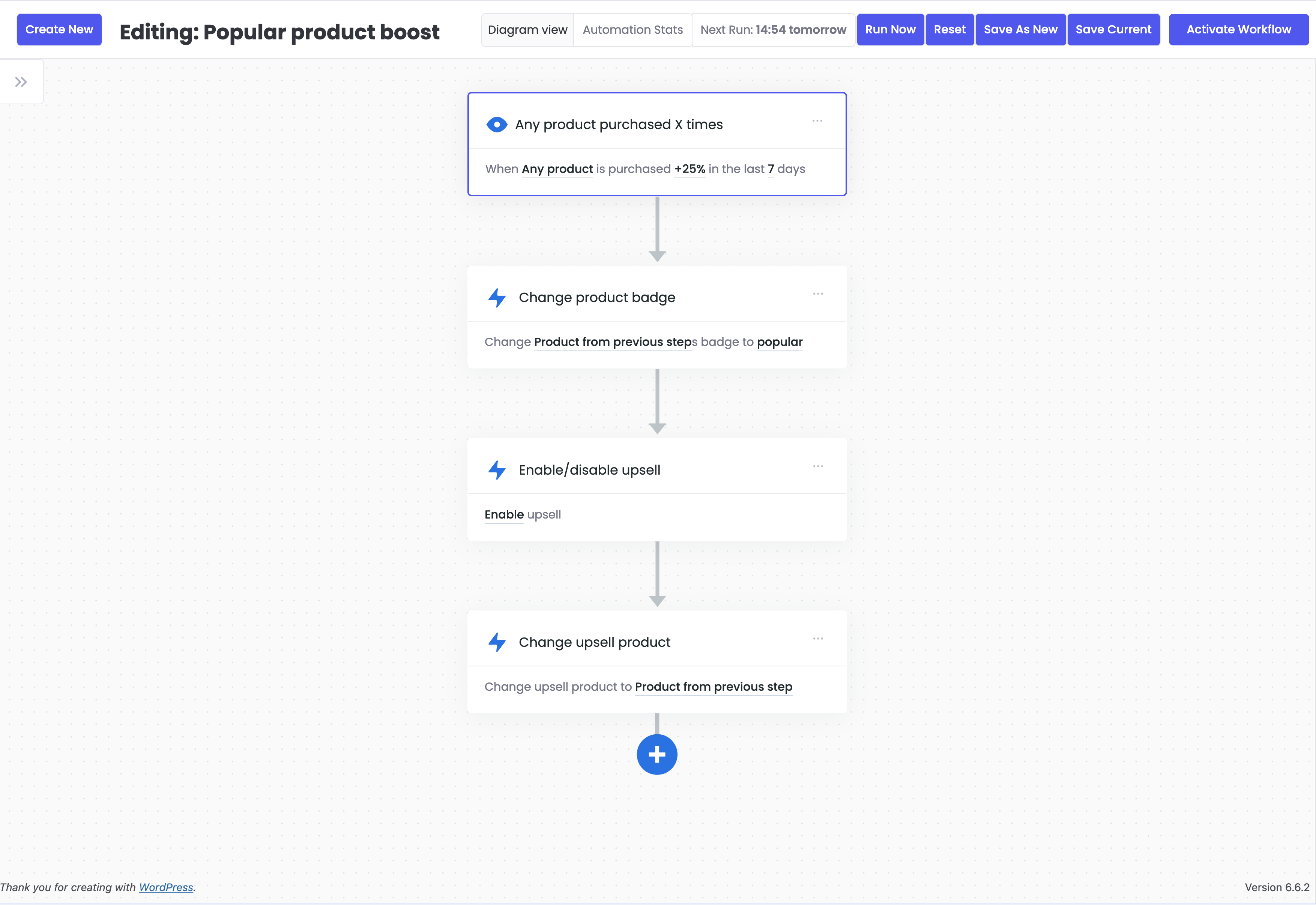 **Automation Example 2** - Popular product boost