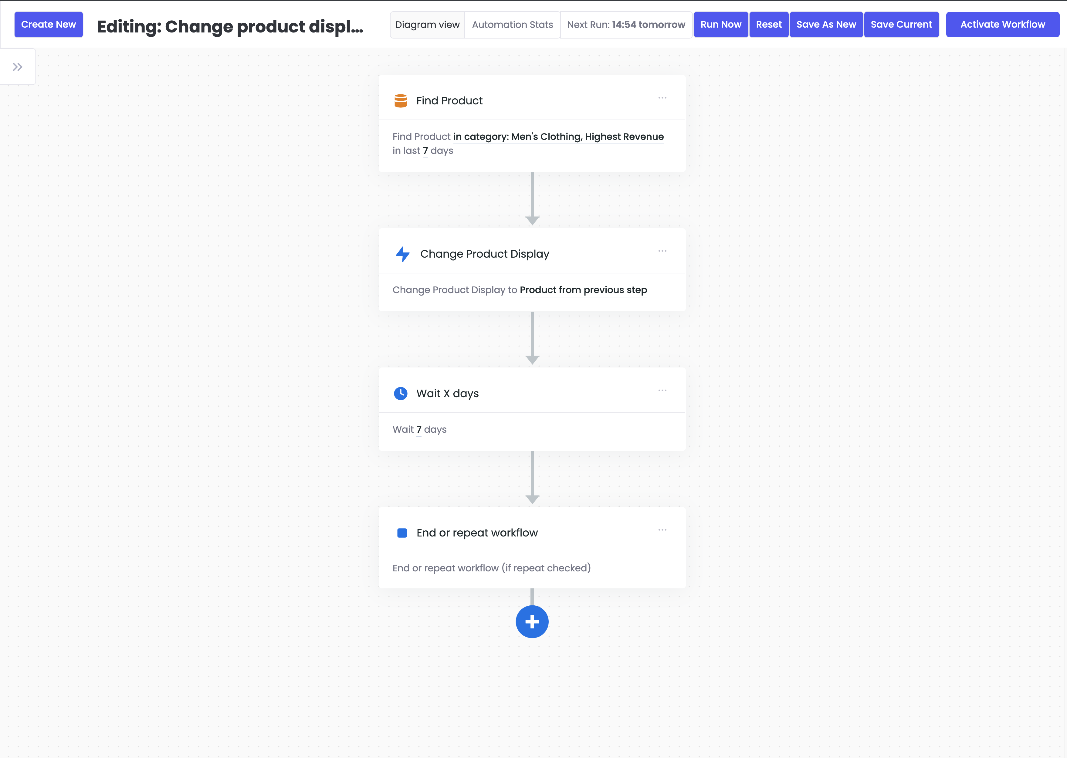 **Automation Example 3** - Dynamic product display example