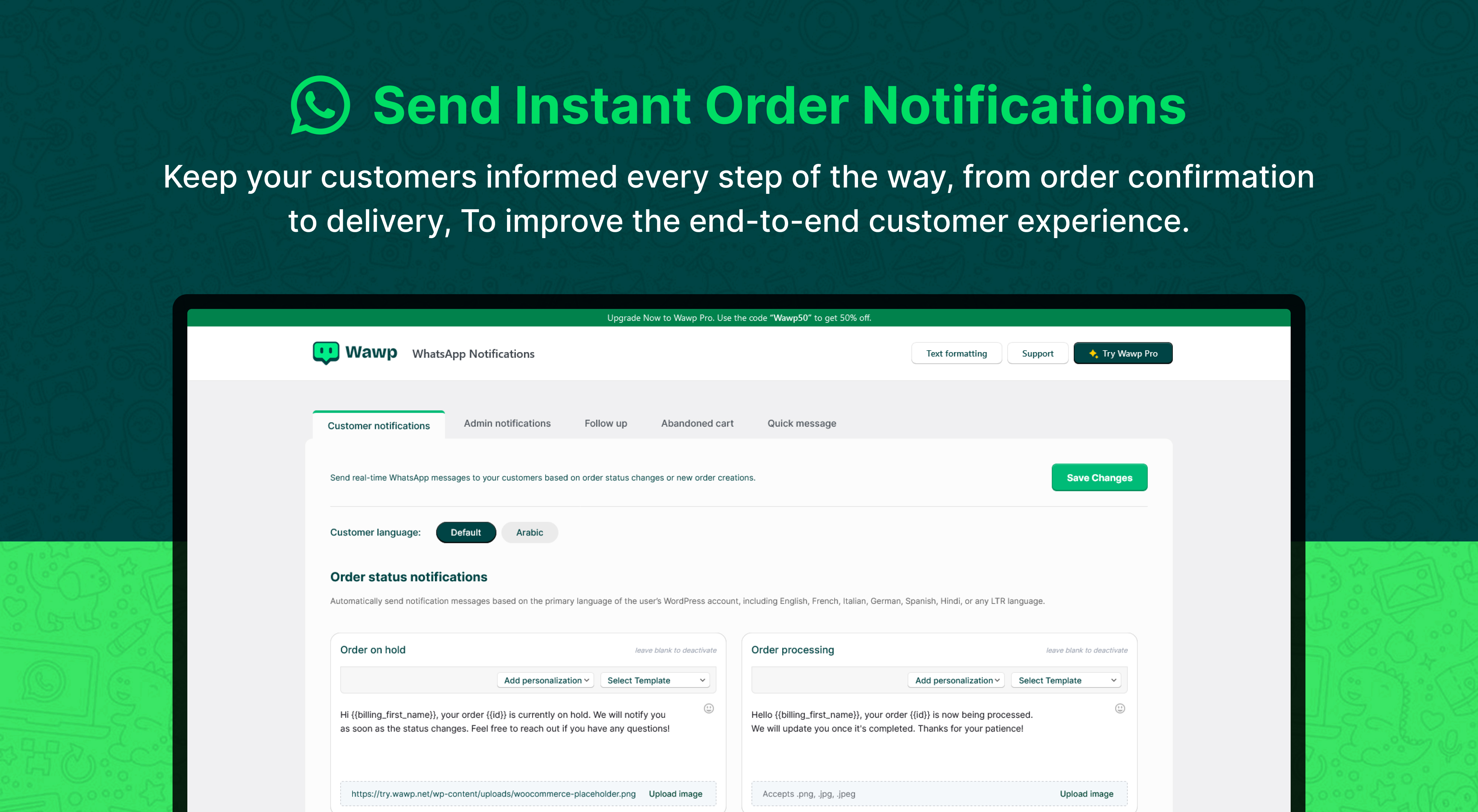 Receive Orders on WhatsApp