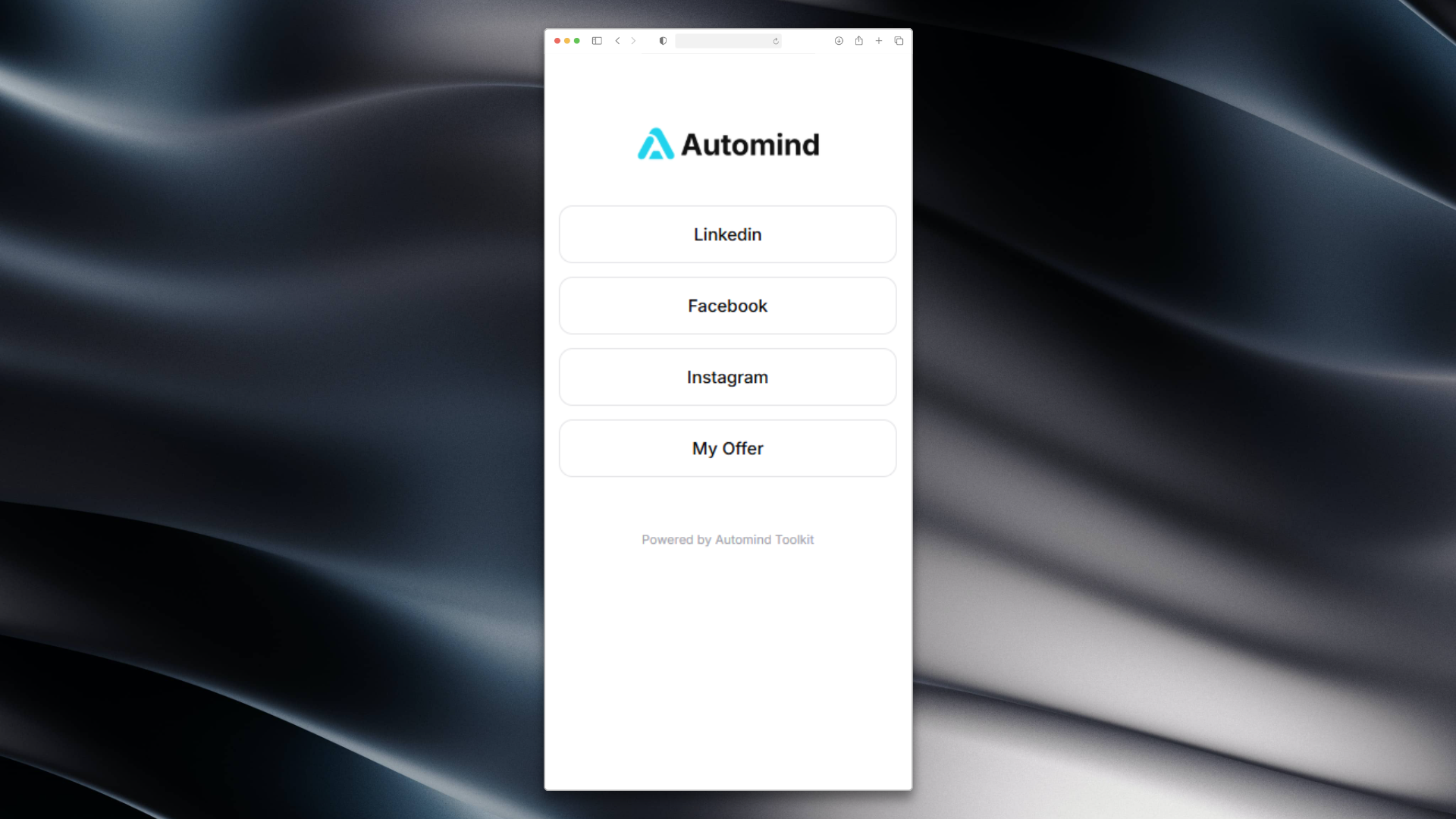 **Bio Links** – Your personal link hub.