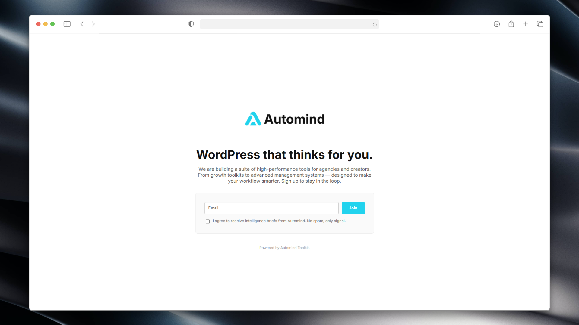**Maintenance Mode** – Minimalist frontend with countdown.