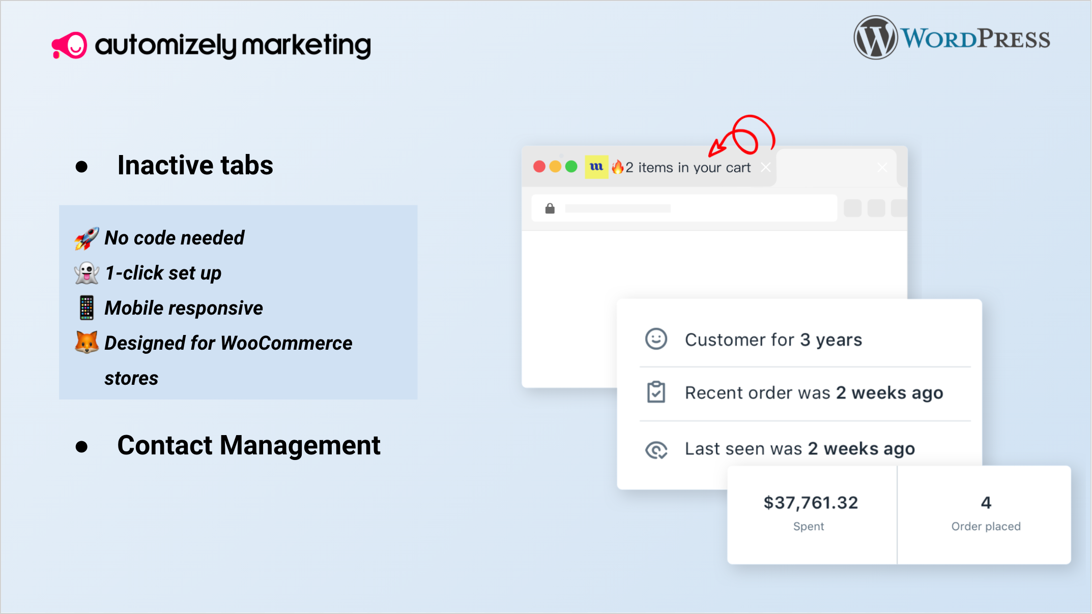 Automizely Marketing’s suite continues with more features like a CRM, blinking browser tabs, and more.