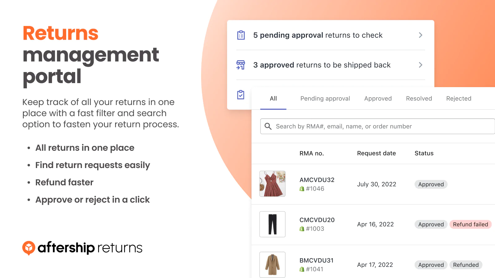 Returns management portal